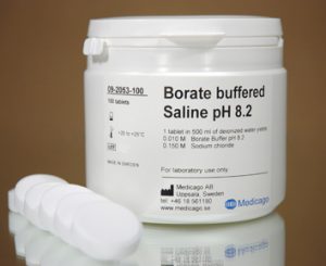 Borate Buffered Saline (BBS) (pH 8.2) (500 mL) (100 tablets)