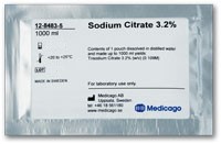 Buffered Sodium Citrate 3.2% (0.109 M) (1 L) (5 pouches)