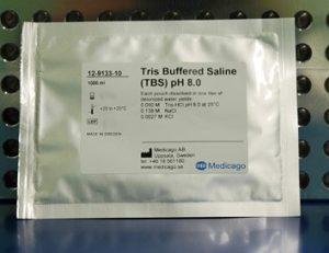 Tris Buffered Saline (TBS) Powder (pH 8.0) (1000 mL) (10 pouches)